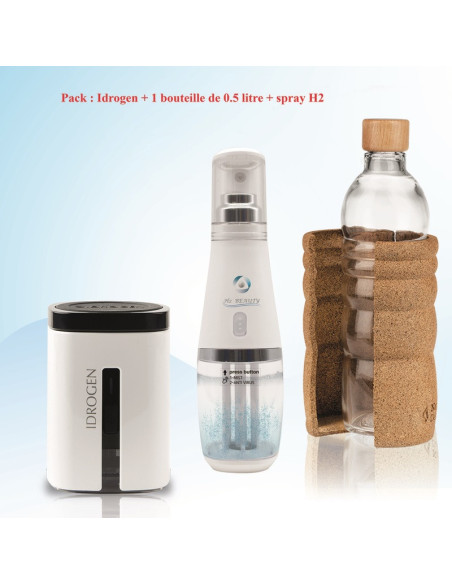 Idrogen avec sa bouteille 0.5 l et spray H2