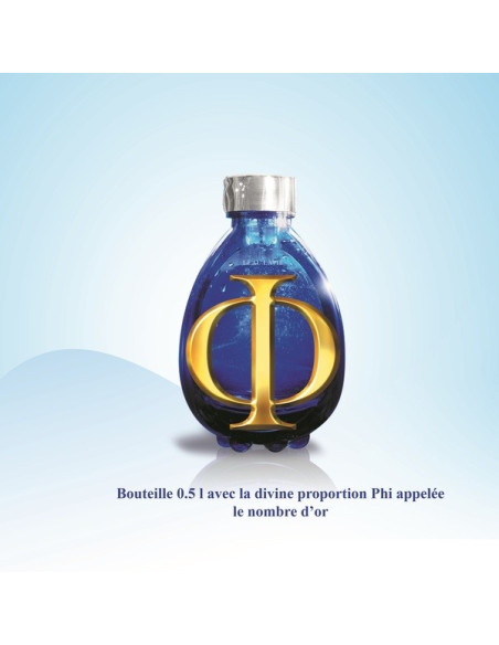 Carafe, bouteille Vitbot  avec la divine proportion, phi, nombre d'or