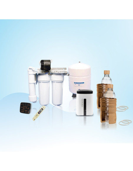 Pack eau osmosée hydrogénée, idrogen générateur d'hydrogène moléculaire dissous