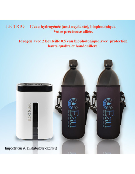 IDROGEN + 2 BOUTEILLES EAU BIOPHOTONIQUE IDROGEN + 2 BOUTEILLES EAU BIOPHOTONIQUE