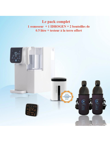 pack eau osmosée hydrogénée bouteille eau biophotonique