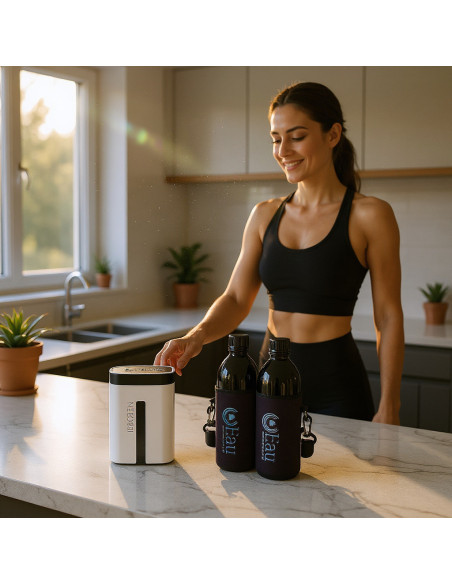 Générateur eau hydrogénée IDROGEN avec 2 BOUTEILLES EAU BIO PHOTONIQUE Générateur eau hydrogénée IDROGEN avec 2 BOUTEILLES EAU BIO PHOTONIQUE