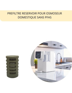 Préfiltre sédiment osmoseur plan de cuisine sans PFAS