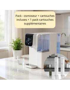 pack recharge osmoseur domestique plan de cuisine eau chaude et froide 2