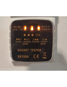 Testeur de mesure à la terre avec diodes