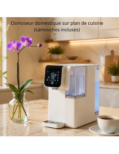 osmoseur domestique sur plan de cuisine sans plombier