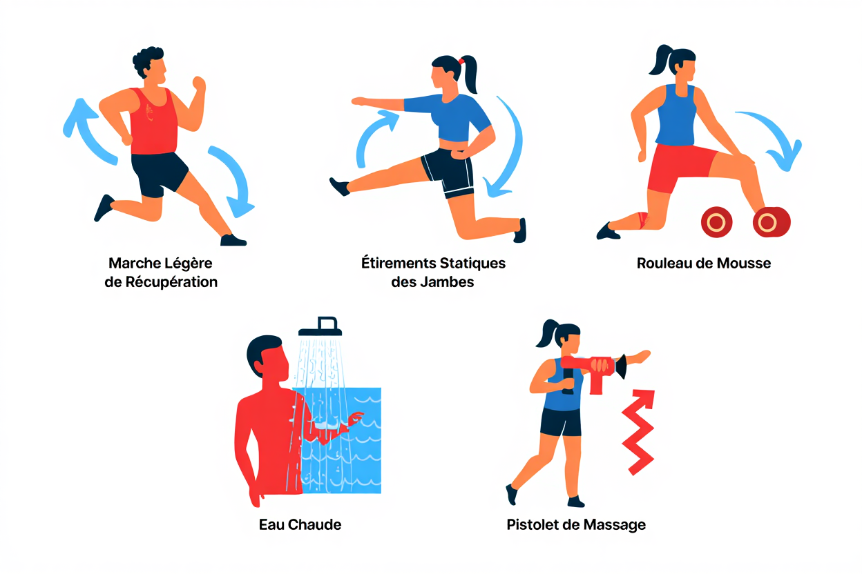 Techniques de récupération active après entraînement