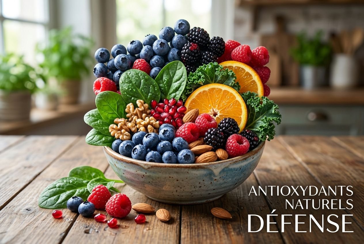 Aliments antioxydants protégeant les cellules