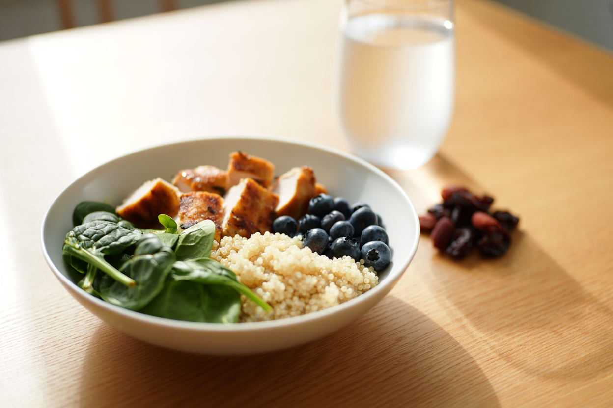 Repas équilibré pour la récupération musculaire