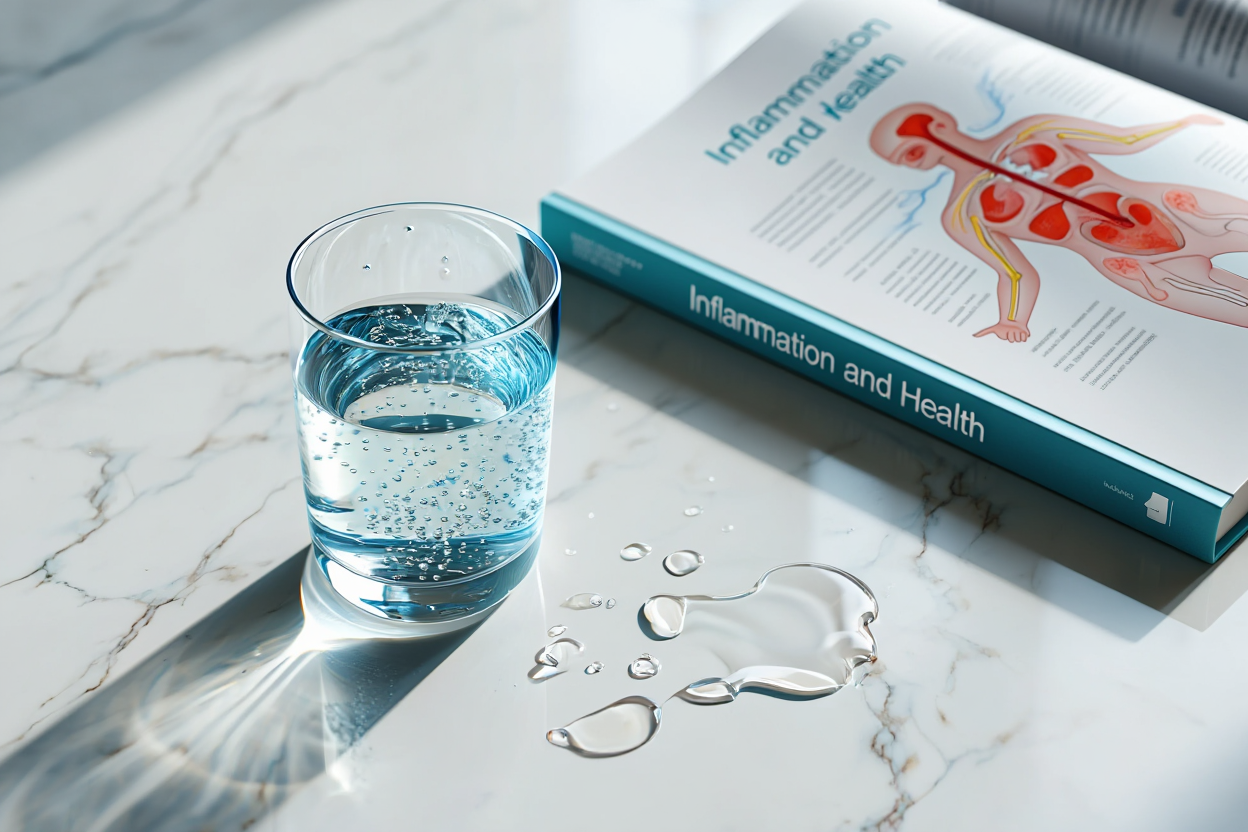 Réduction de l'inflammation avec l'eau hydrogénée