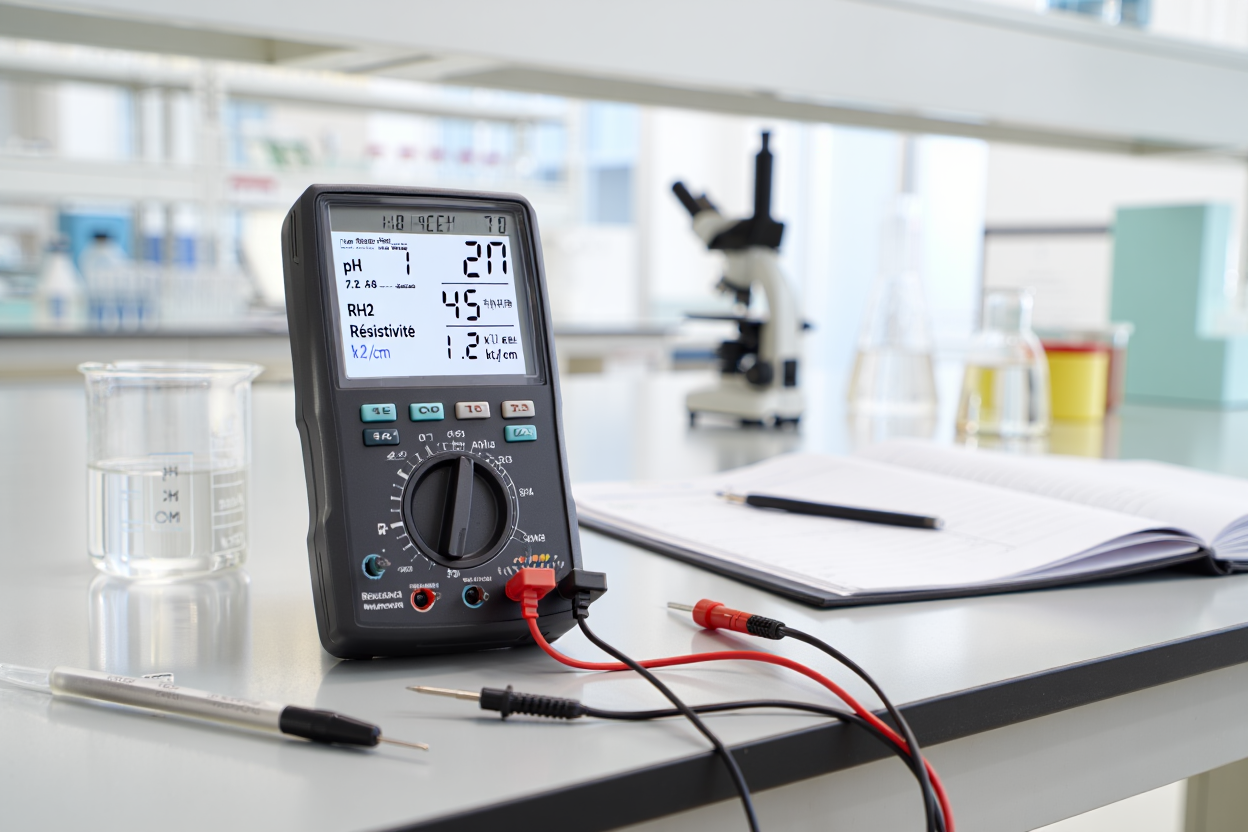 Explications visuelles des trois paramètres de la bioélectronique