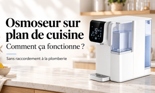 Comment fonctionne un osmoseur domestique sur plan de cuisine ?